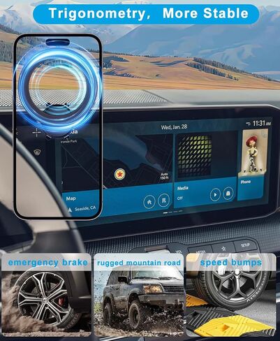 Phone Holder Mount for Kia K4 Accessories 2025 2026 Navigation Screen Car Cell Phone Mount for Kia K4 LX LXS EX GT-Line Turbo Smartphones Interior Hands-Free 360 Degree Rotation(with 12.3-Inch Screen) in Saudi Arabia