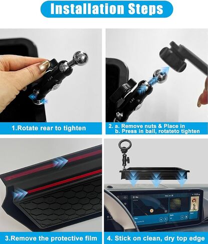Phone Holder Mount for Kia K4 Accessories 2025 2026 Navigation Screen Car Cell Phone Mount for Kia K4 LX LXS EX GT-Line Turbo Smartphones Interior Hands-Free 360 Degree Rotation(with 12.3-Inch Screen) in Saudi Arabia