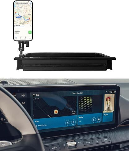 Phone Holder Mount for Kia K4 Accessories 2025 2026 Navigation Screen Car Cell Phone Mount for Kia K4 LX LXS EX GT-Line Turbo Smartphones Interior Hands-Free 360 Degree Rotation(with 12.3-Inch Screen) in Saudi Arabia