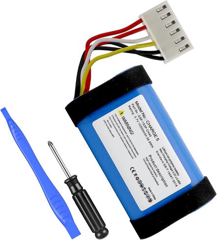 Battery for JBL Charge 5, New Upgraded 10500mAh Ultra High Capacity Li-Polymer Replacement Battery Compatible with Charge 5, Fit Part No. GSP-1S3P-CH4A / 1AA011NA, 3.7V in Kuwait