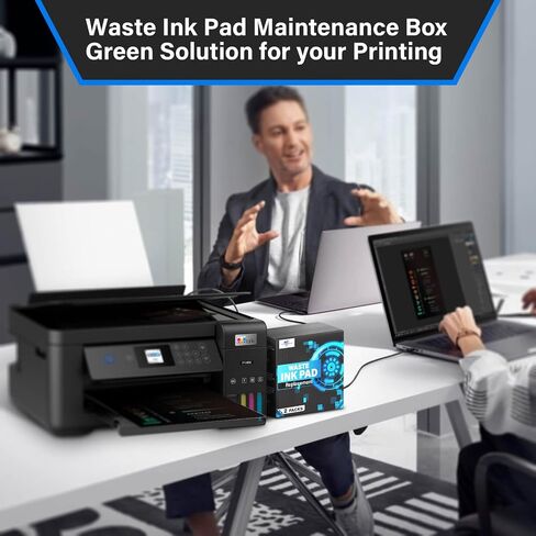 Waste Ink Pad Replacement with Reset Software for Ecotank ET-2850 ET-2760 ET-2750 ET-2700 ET2850 ET2760 ET2750 ET2700 2850 2760 2750 Printer, Maintenance Box with Reset Software (2 Packs) in Saudi Arabia