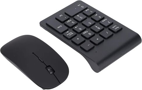 Wireless 1200DPI Sensitive Numeric Mouse Combo for Home Office Portable Black 18 Keys USB Keyboard in Saudi Arabia
