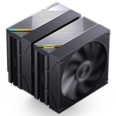 JONSBO CA90 Black Dual-Tower CPU Cooler,Mute Series air Cooling,CPU Fan H159mm,130mm PWM Fan CPU Air Cooler,6 Copper Heat Pipes Radiator, AM5/AM4/ Intel LGA115X/1200/1700/1851,D-TDP 270W in Saudi Arabia