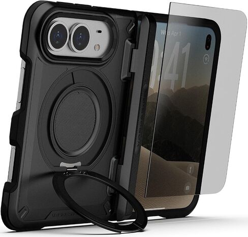حافظة VRS DESIGN TerraGuard Active لجهاز iPhone Duo - أسود مطفي in Kuwait