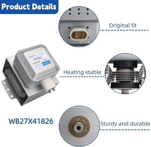 WB27X41826 Microwave Magnetron for GE Replacement Part WB27X11102 AP4502427 in Saudi Arabia