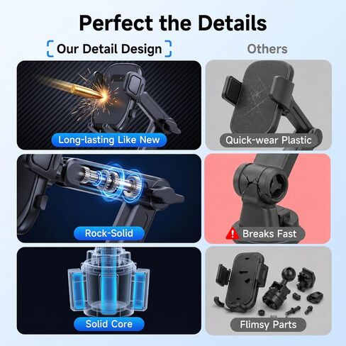 Cup Holder Phone Holder for Car, Adjustable Long Arm Mount for 4-7" Phones in Saudi Arabia
