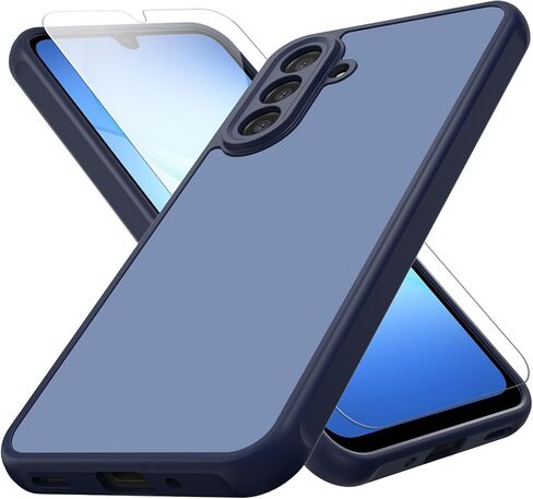 Zinto for Samsung Galaxy A17 Case, Matte Dual-Tone Non-Slip Anti-Fingerprint Slim Design with Screen Protector Hybrid Soft TPU Bumper Hard PC Back Protective Phone case for Galaxy A17 5G, Green in Saudi Arabia
