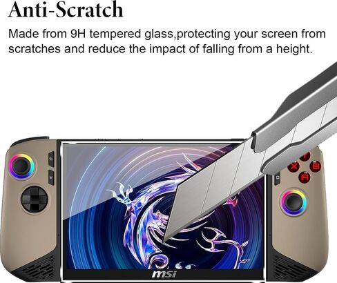 Murmure [2 Pack Screen Protector for MSI Claw 8 AI+, 9H Hardness [HD Clarity] Anti-Scratch Tempered Glass Screen Film,Easy Installation,Bubble Free in Saudi Arabia
