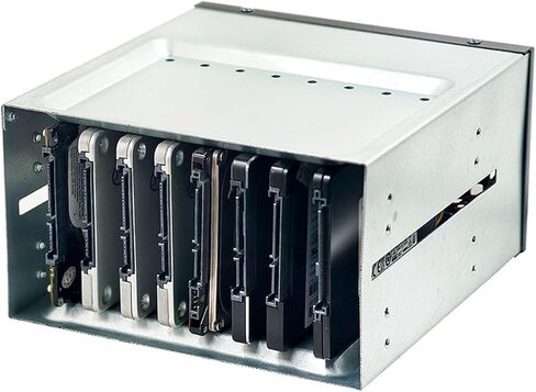 Expandable 2 to 8 Bay 2.5Inch Hard Drive Rack Hard Drive Box Computer Storage Expansion for Desktop Servers High Capacity Enclosure in Saudi Arabia