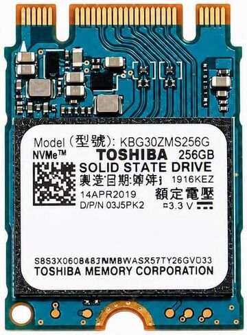 OEM Toshiba BG3 SeriesK 256GB TLC PCI Express 3.0 x2 NVMe M.2 2230 محرك الحالة الصلبة الداخلي (SSD) BG30ZMS256G لجهاز HP Dell Lenovo Steamdeck وكمبيوتر الألعاب اليدوي in Kuwait
