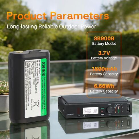 ANTIEE SB900B Battery Compatible with Shure P3RA P9RA+ P10R+ Receivers in Saudi Arabia
