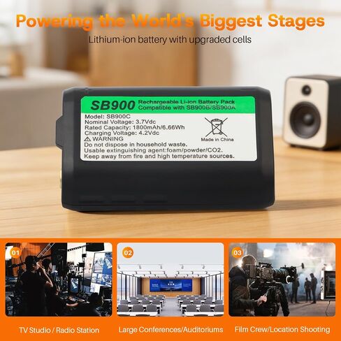 ANTIEE SB900B Battery Compatible with Shure P3RA P9RA+ P10R+ Receivers in Saudi Arabia