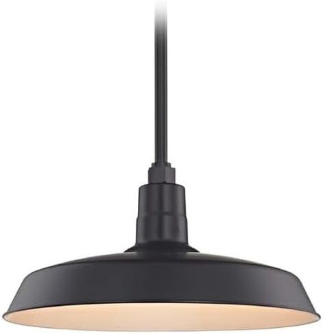Dolan Designs Black Pendant Barn Light with 18" Shade in Saudi Arabia