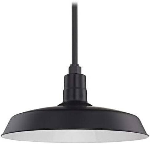 Dolan Designs Black Pendant Barn Light with 18" Shade in Saudi Arabia