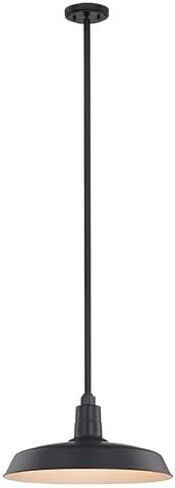 Dolan Designs Black Pendant Barn Light with 18" Shade in Saudi Arabia