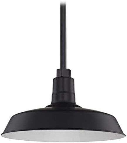 Dolan Designs Black Pendant Barn Light with 14" Shade in Saudi Arabia