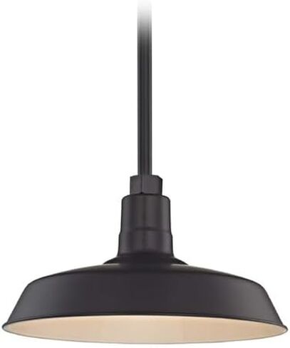 Dolan Designs Black Pendant Barn Light with 14" Shade in Saudi Arabia