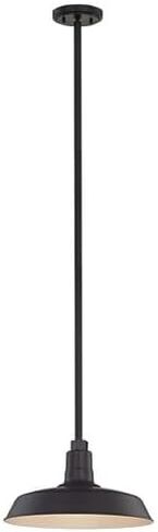 Dolan Designs Black Pendant Barn Light with 14" Shade in Saudi Arabia