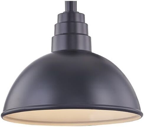 Dolan Designs Black Gooseneck Barn Light with 12" Dome Shade in Saudi Arabia