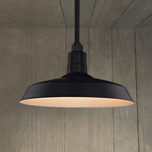 Dolan Designs Black Pendant Barn Light with 16" Shade in Saudi Arabia