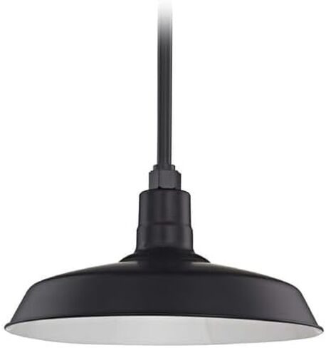 Dolan Designs Black Pendant Barn Light with 16" Shade in Saudi Arabia