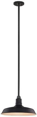Dolan Designs Black Pendant Barn Light with 16" Shade in Saudi Arabia