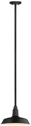 Dolan Designs Black Pendant Barn Light with 12" Shade in Saudi Arabia