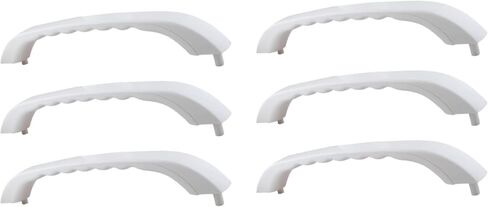 WB15X335 Microwave Door Handle (White) Compatible with Top Brand Replaces with P2021148, JVM1330WW05, 245574, AH232260, JVM1339WW02, EA232260 and PS232260 6-Pack in Saudi Arabia