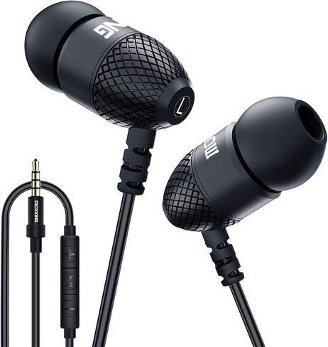 Wired Durable Metal Earbuds Headphones with Microphone and Volume Control in Saudi Arabia
