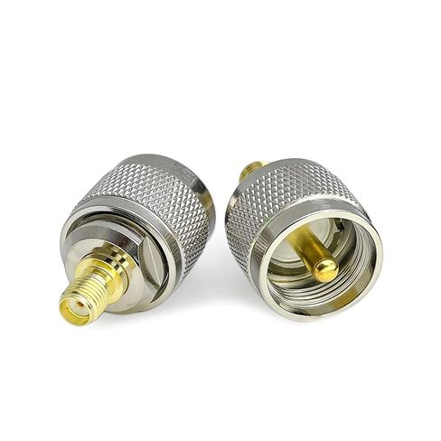 2PCS RF coaxial Coax SMA Female to UHF Male PL-259 Adapter in Kuwait