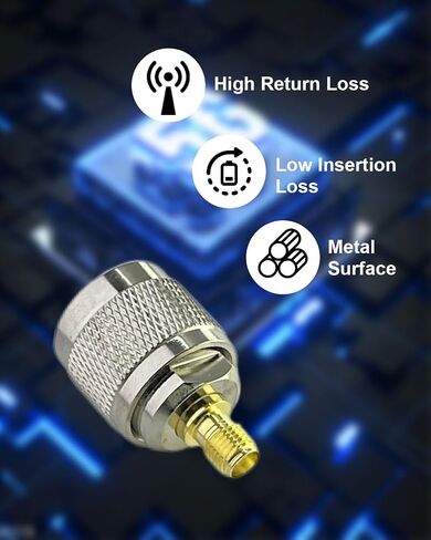 2PCS RF coaxial Coax SMA Female to UHF Male PL-259 Adapter in Kuwait