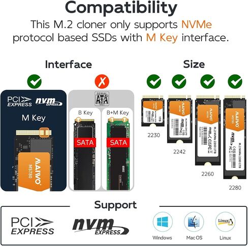 MAIWO M.2 NVMe SSD Cloner Duplicator, USB3.2 GEN2 10Gbps, Two Groups 1-to-1 Clone, 32TB Capacity, USB-C 4 Bay Hard Drive Docking Station Reader Adapter Enclosure in Saudi Arabia