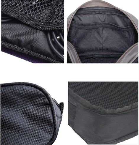 Universal Electronics Accessories Travel Organizer - Zipper Mesh Adapter Case for Laptop, Notebook, Tablet, Power, Mouse, Cord, USB Accessories - Red in Saudi Arabia