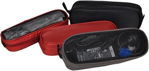 Universal Electronics Accessories Travel Organizer - Zipper Mesh Adapter Case for Laptop, Notebook, Tablet, Power, Mouse, Cord, USB Accessories - Red in Saudi Arabia