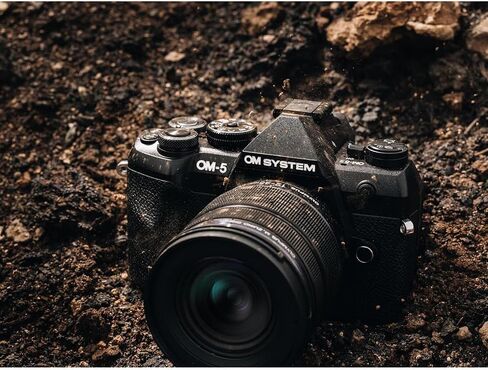 OM SYSTEM Olympus OM-5 Mark II 12-45mm Pro Lens Kit in Black V210071BU000 Bundle with Camera Bag for DSLR and Mirrorless Cameras, Lexar 64GB Memory Card and Corel Photo Video Suite PaintShop in Kuwait