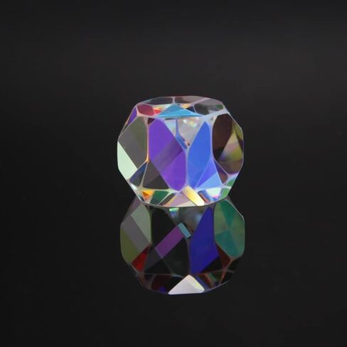 20mm Optical Glass Dispersion RGB Prism Colorful Prism Creative Cabin House Shape Prism for Science Teaching, Physical Lessons, Window Decoration, Photography in Saudi Arabia