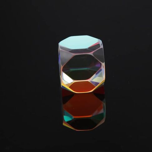 20mm Optical Glass Dispersion RGB Prism Colorful Prism Creative Cabin House Shape Prism for Science Teaching, Physical Lessons, Window Decoration, Photography in Saudi Arabia
