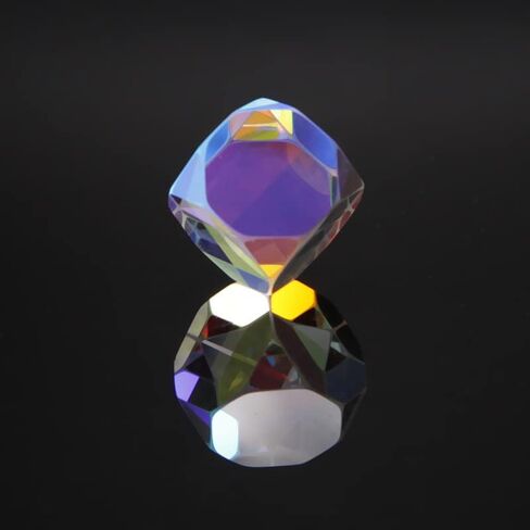 20mm Optical Glass Dispersion RGB Prism Colorful Prism Creative Cabin House Shape Prism for Science Teaching, Physical Lessons, Window Decoration, Photography in Saudi Arabia