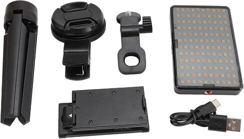 LED Photo Lighting Panel with Adjustable Colours for Photography Enthusiasts, Portable with 52mm CPL Lens in Saudi Arabia
