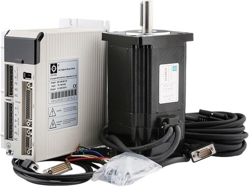SS1108-BZ-ZX Drive Digital Display Drive 6A 70VAC-130VAC + Hybrid Servo Brake Closed Loop Stepper Motor + 10m Encoder Cable Set(Size:86B motor set) in Saudi Arabia