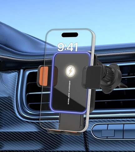 15W Auto-Clamping Wireless Car Charger Mount, Air Vent Cell Phone Holder in Kuwait