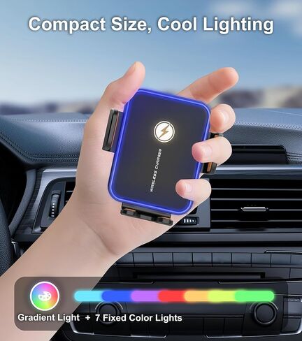 15W Auto-Clamping Wireless Car Charger Mount, Air Vent Cell Phone Holder in Kuwait