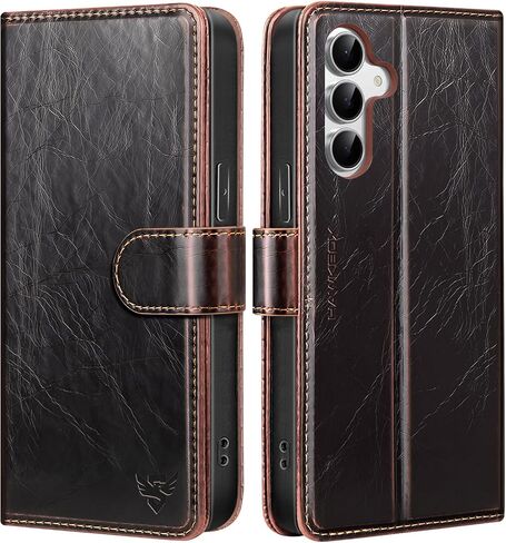 Compatible with Samsung Galaxy A36 5G/A56 5G Case Wallet with Card Holder Women Men,RFID Blocking PU Leather Case Flip Shockproof Protector Cover Credit Card Slot Kickstand,Rose Gold in Kuwait