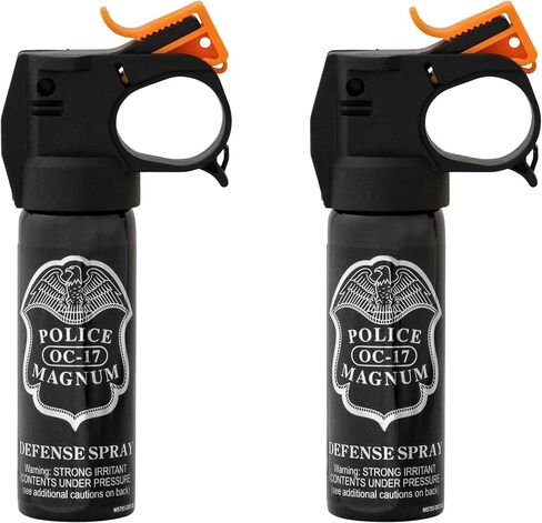 Police Magnum Self Defense Pepper Spray Fogger – Maximum Strength Personal Protection – Portable Non-Lethal Safety Gear – Made in USA – 2 Pack 3oz FM in Saudi Arabia