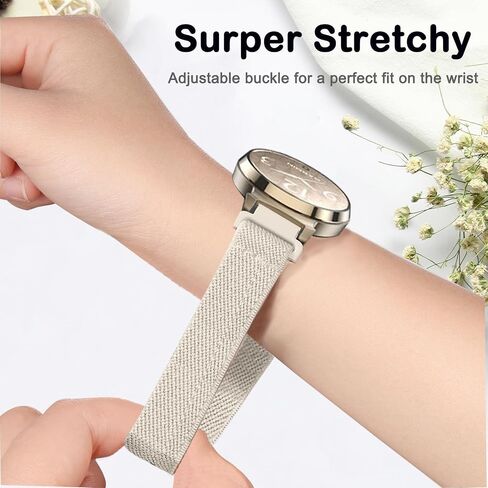 5 Pack Stretchy Watch Band Compatible with Garmin Lily 2 / Lily 2 Active, Soft Elastic Fabric Adjustable Replacement Sport Loop Straps for Garmin Lily 2 Women Men in Saudi Arabia