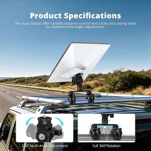 XLTTYWL® Dual Clamp RV Ladder Pole Mount for Starlink Mini/ Mini X in Saudi Arabia