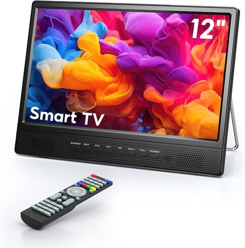 Desobry 12 Inch Small Smart TV, LCD Small Kitchen TV with WiFi in Saudi Arabia