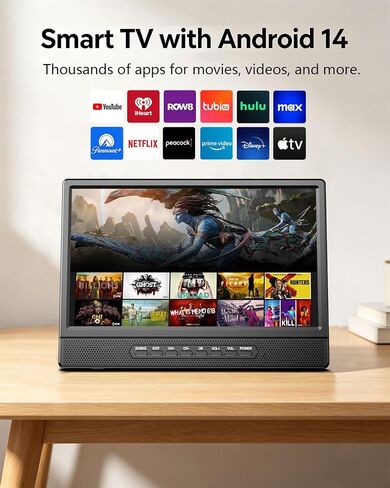 Desobry 12 Inch Small Smart TV, LCD Small Kitchen TV with WiFi in Saudi Arabia