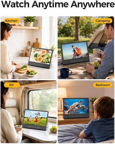 Desobry 12 Inch Small Smart TV, LCD Small Kitchen TV with WiFi in Saudi Arabia