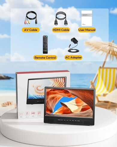 Desobry 12 Inch Small Smart TV, LCD Small Kitchen TV with WiFi in Saudi Arabia
